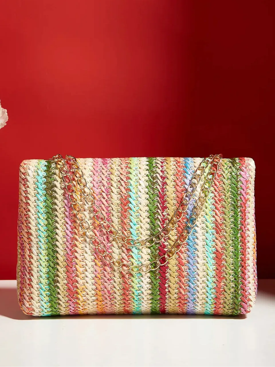 Straw Crossbody Bag