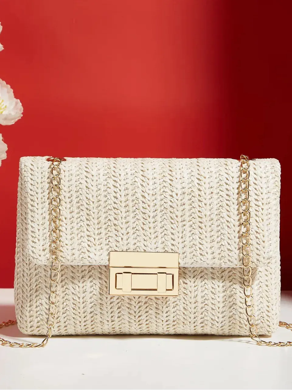 Straw Crossbody Bag