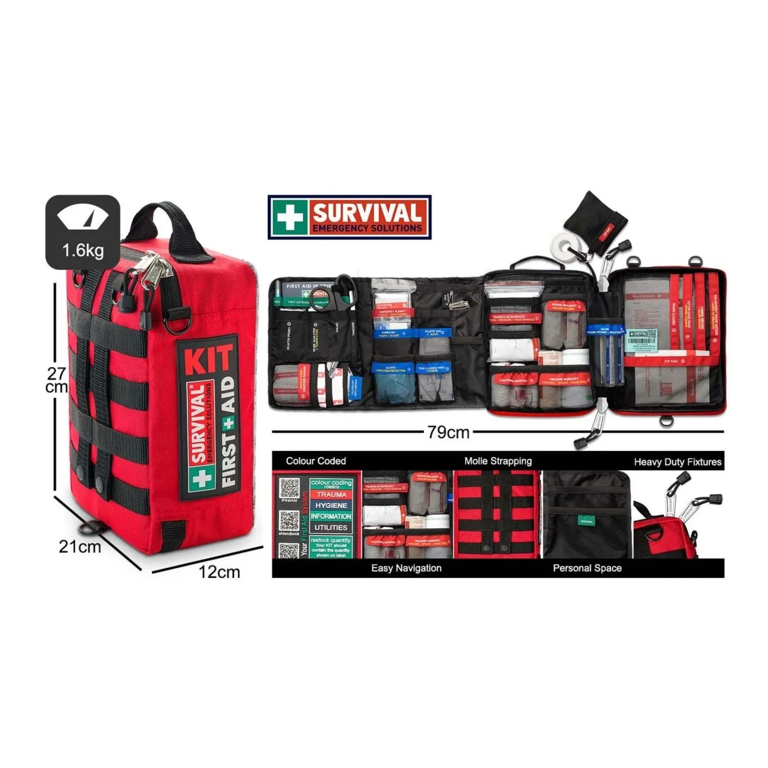 Survival Workplace First Aid Kit Plus