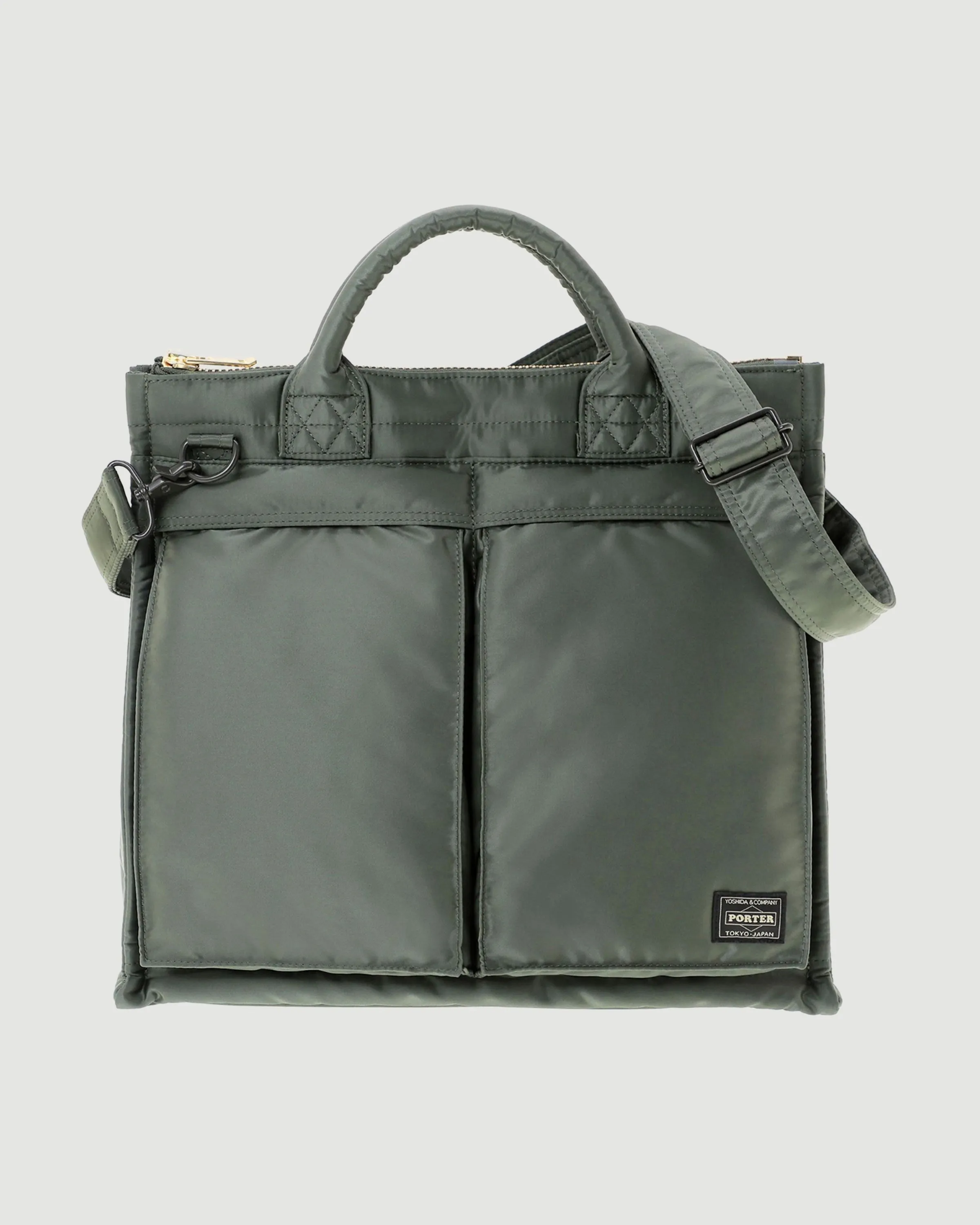 Tanker Vertical Tote Bag (L) Sage Green