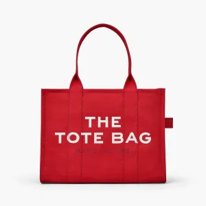 The Canvas Large Tote Bag in True Red