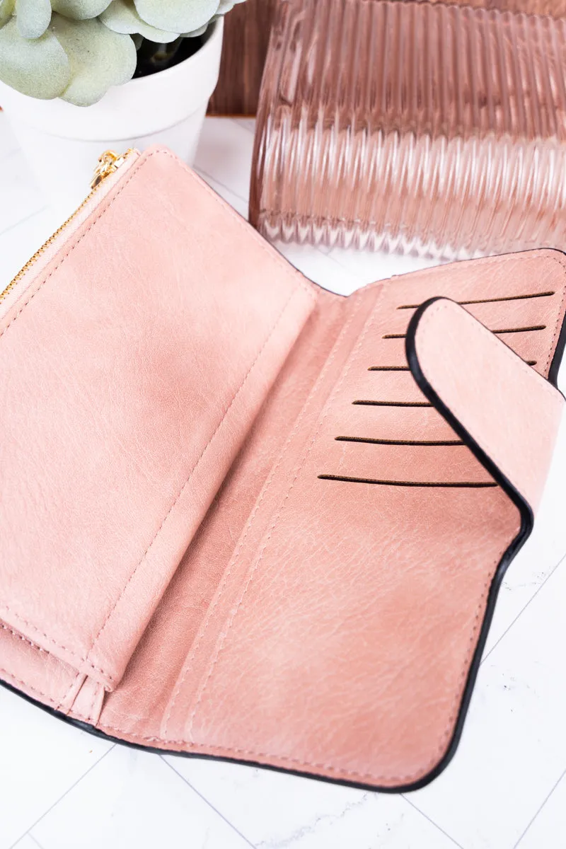 The Essentials Light Pink Faux Leather Wallet