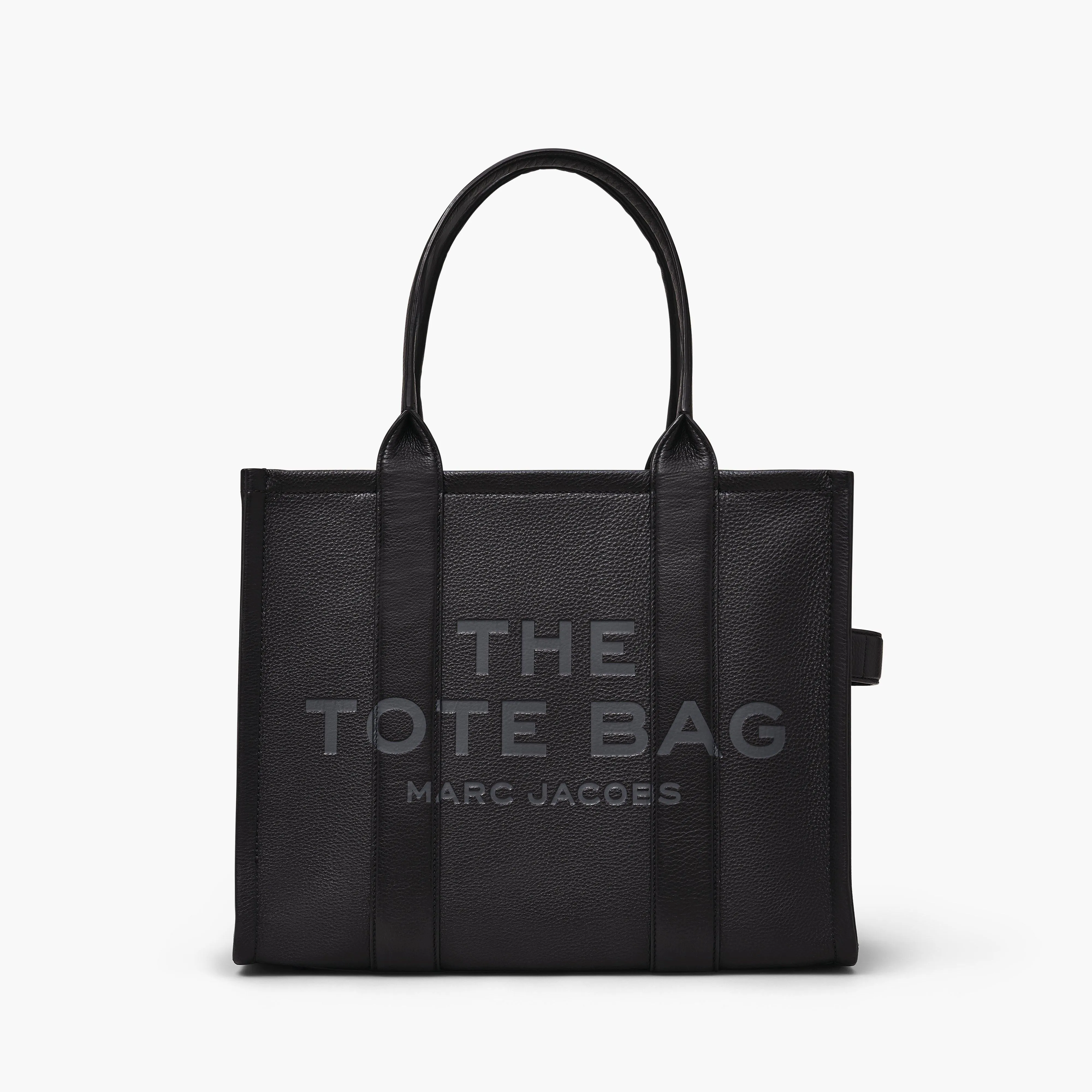 The Leather Large Tote Bag in Black