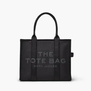 The Leather Large Tote Bag in Black
