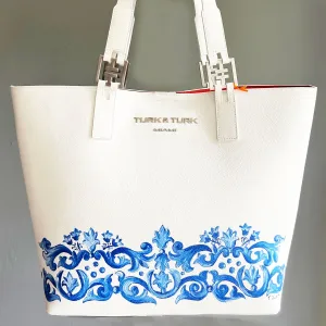 THE MIAMI BLUE BAROQUE TOTE