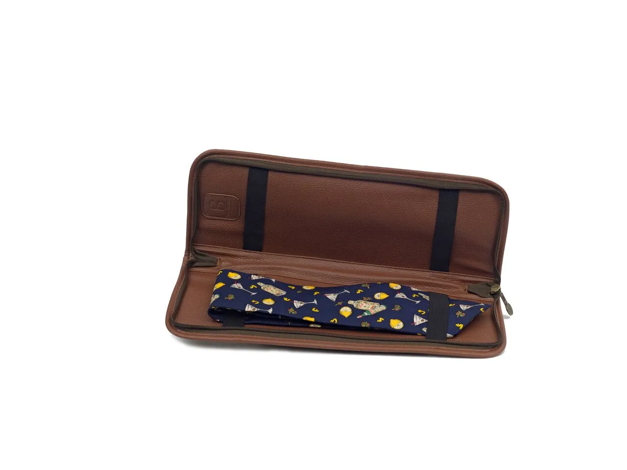 Tie Case - Millwood Green Faux Suede