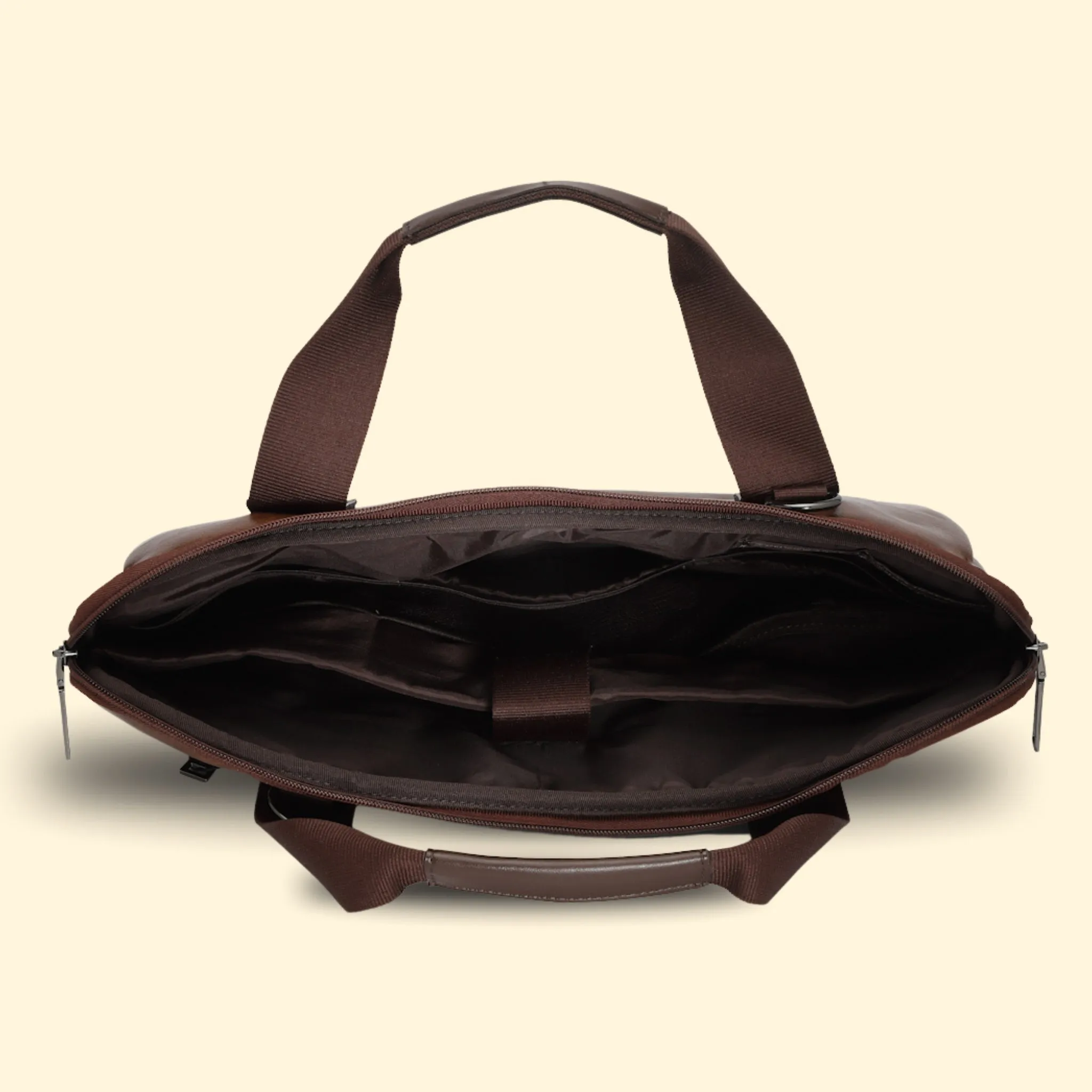 Timeless Unity Laptop Messenger Bag - Coffee Brown