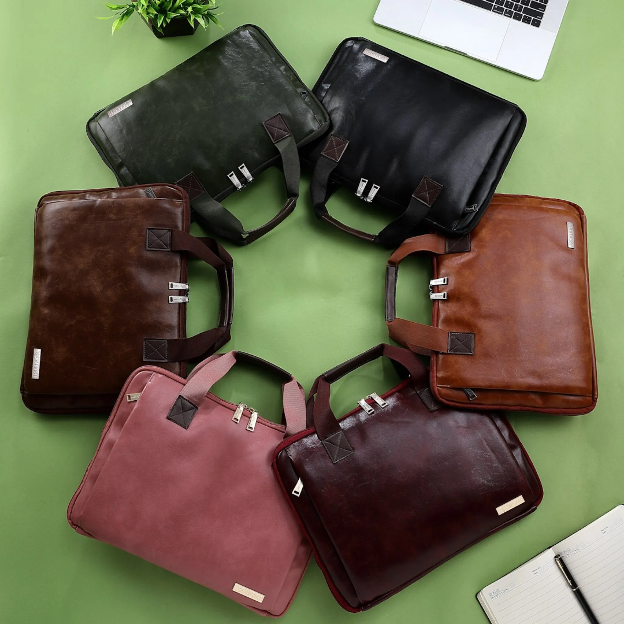 Timeless Unity Laptop Messenger Bag - Coffee Brown