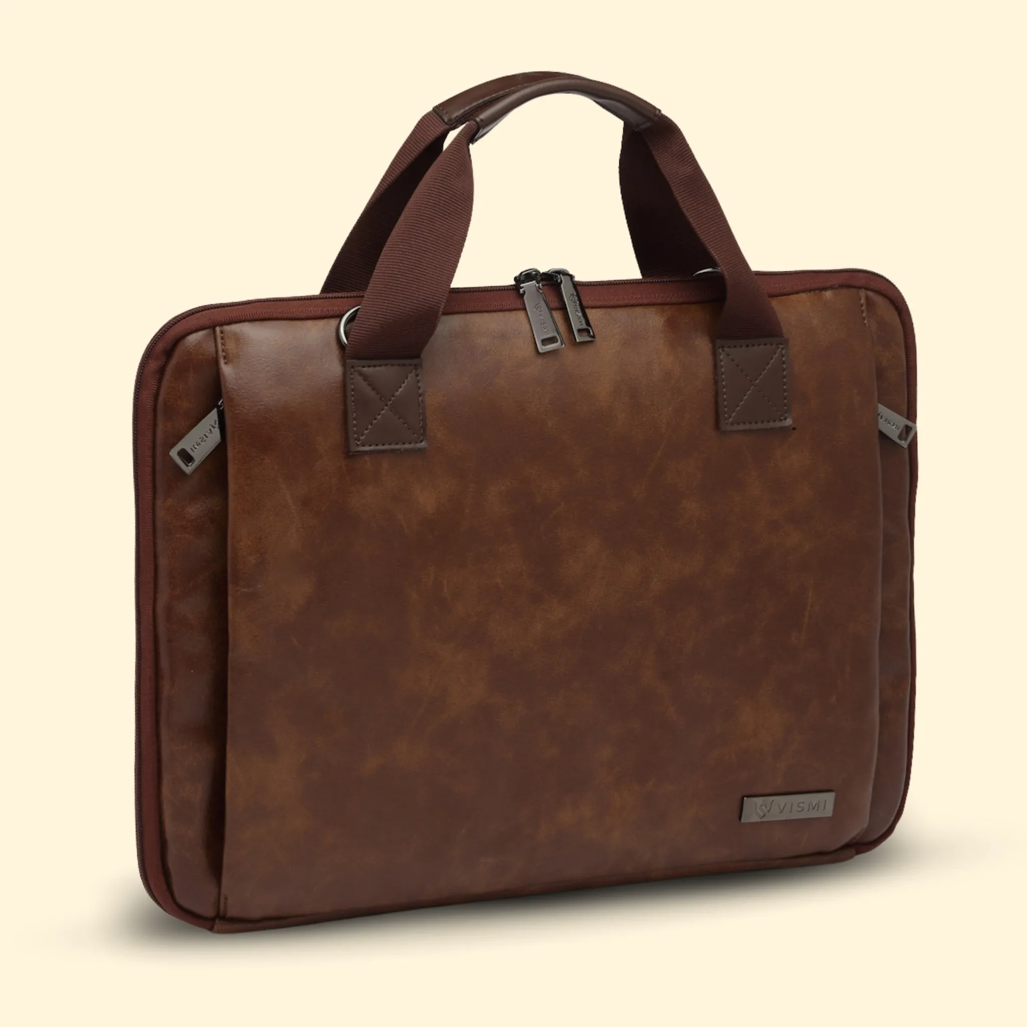 Timeless Unity Laptop Messenger Bag - Coffee Brown