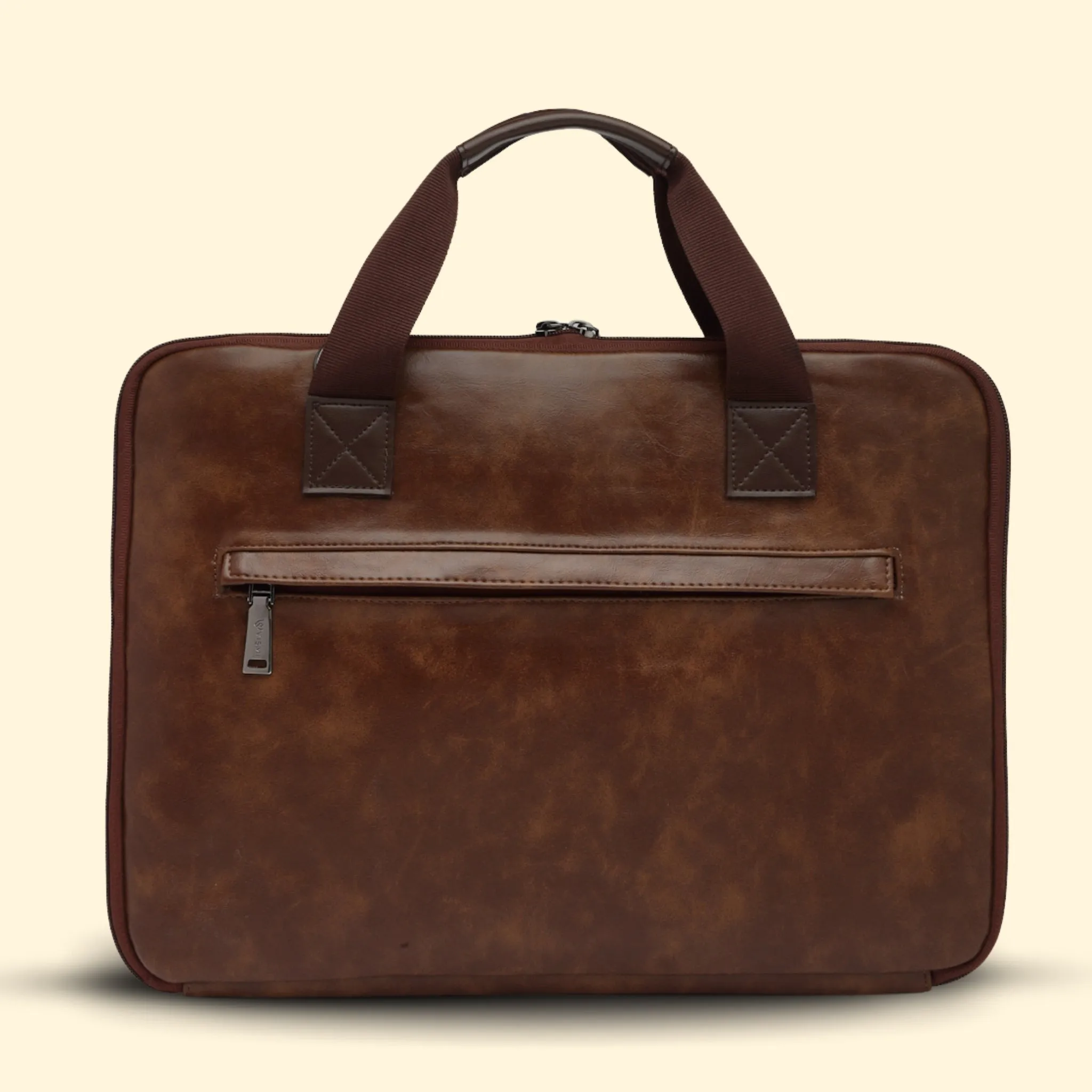 Timeless Unity Laptop Messenger Bag - Coffee Brown