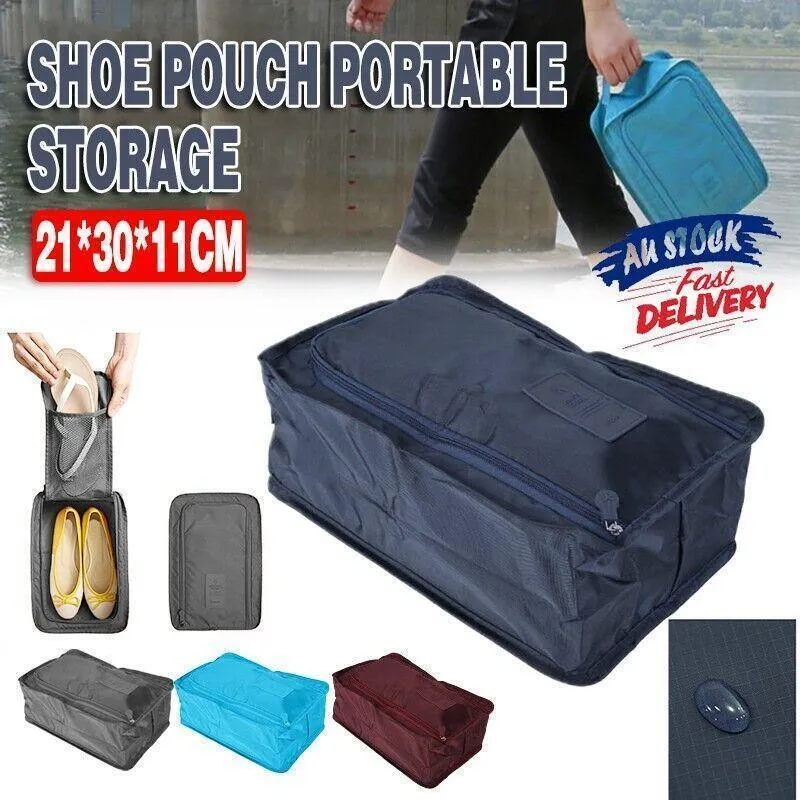 Travel Shoe Pouch Waterproof 1PC 4Colours Storage Bag
