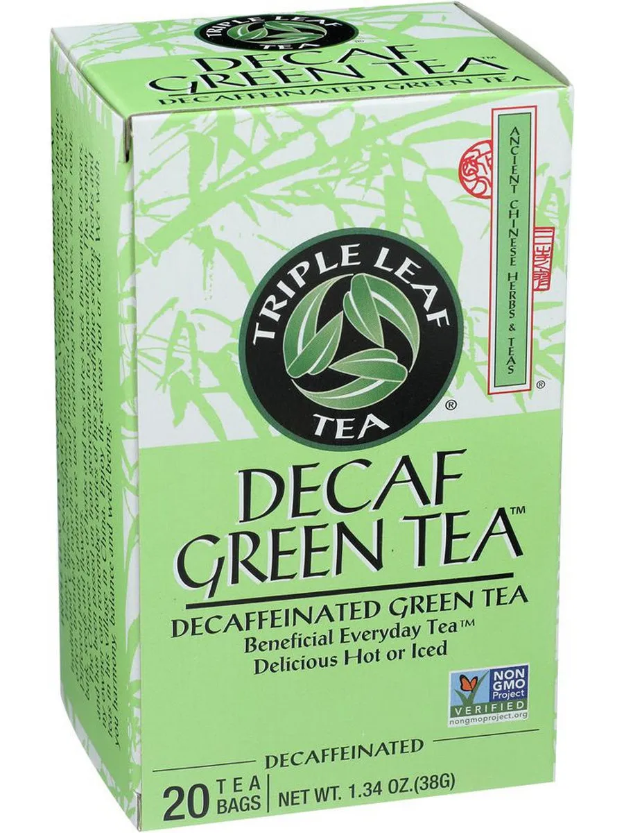 Triple Leaf Tea, Decaf Green Tea, 20 tea bags