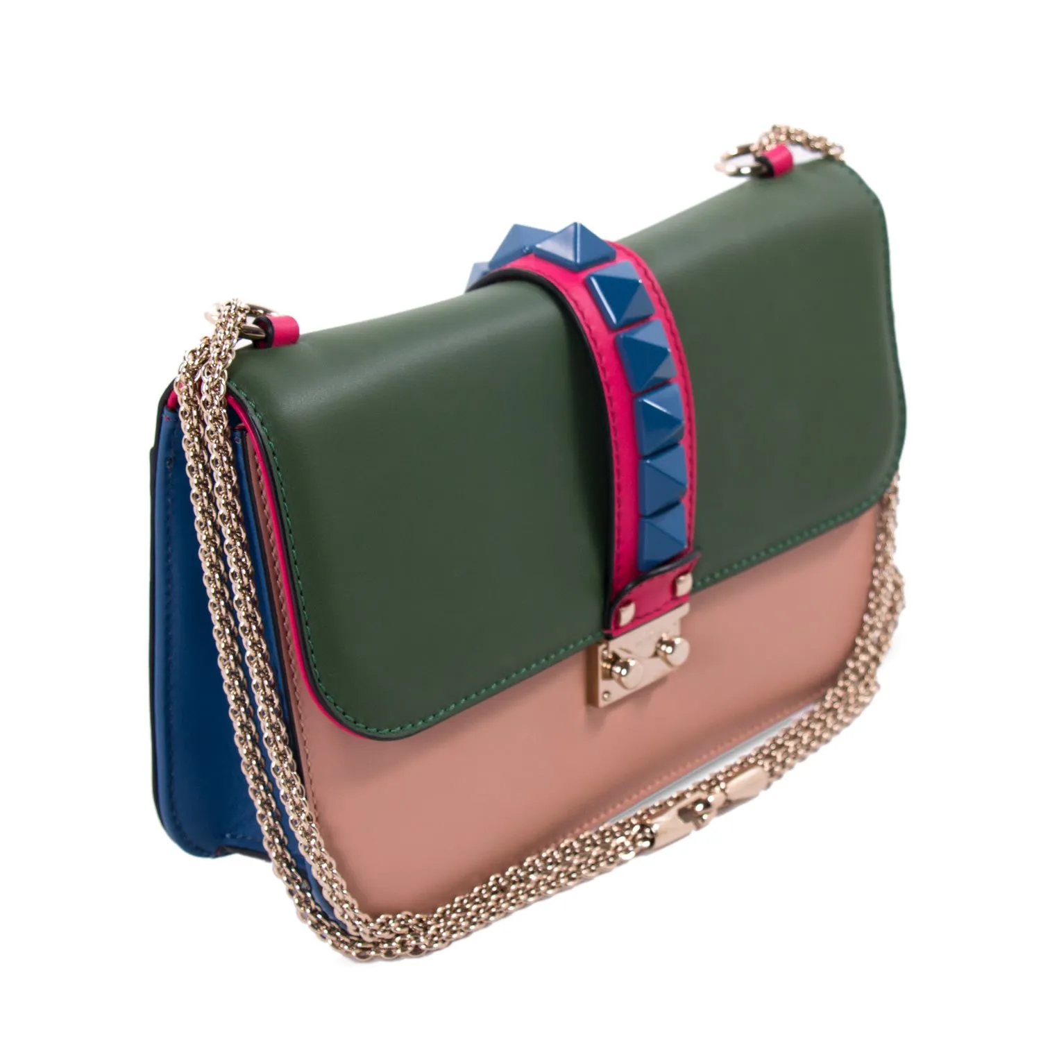 Valentino Rockstud Glam Lock Flap Bag