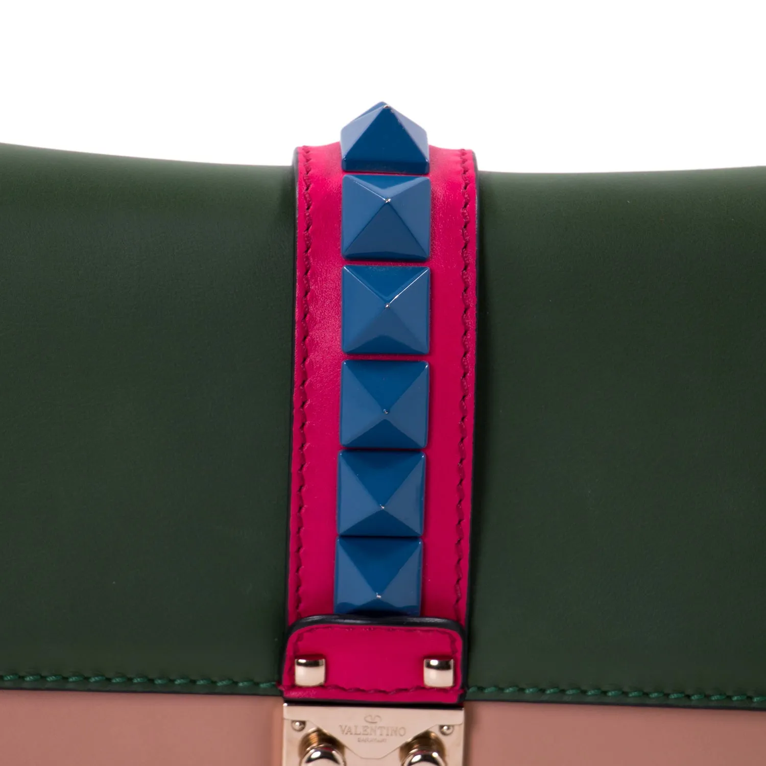 Valentino Rockstud Glam Lock Flap Bag
