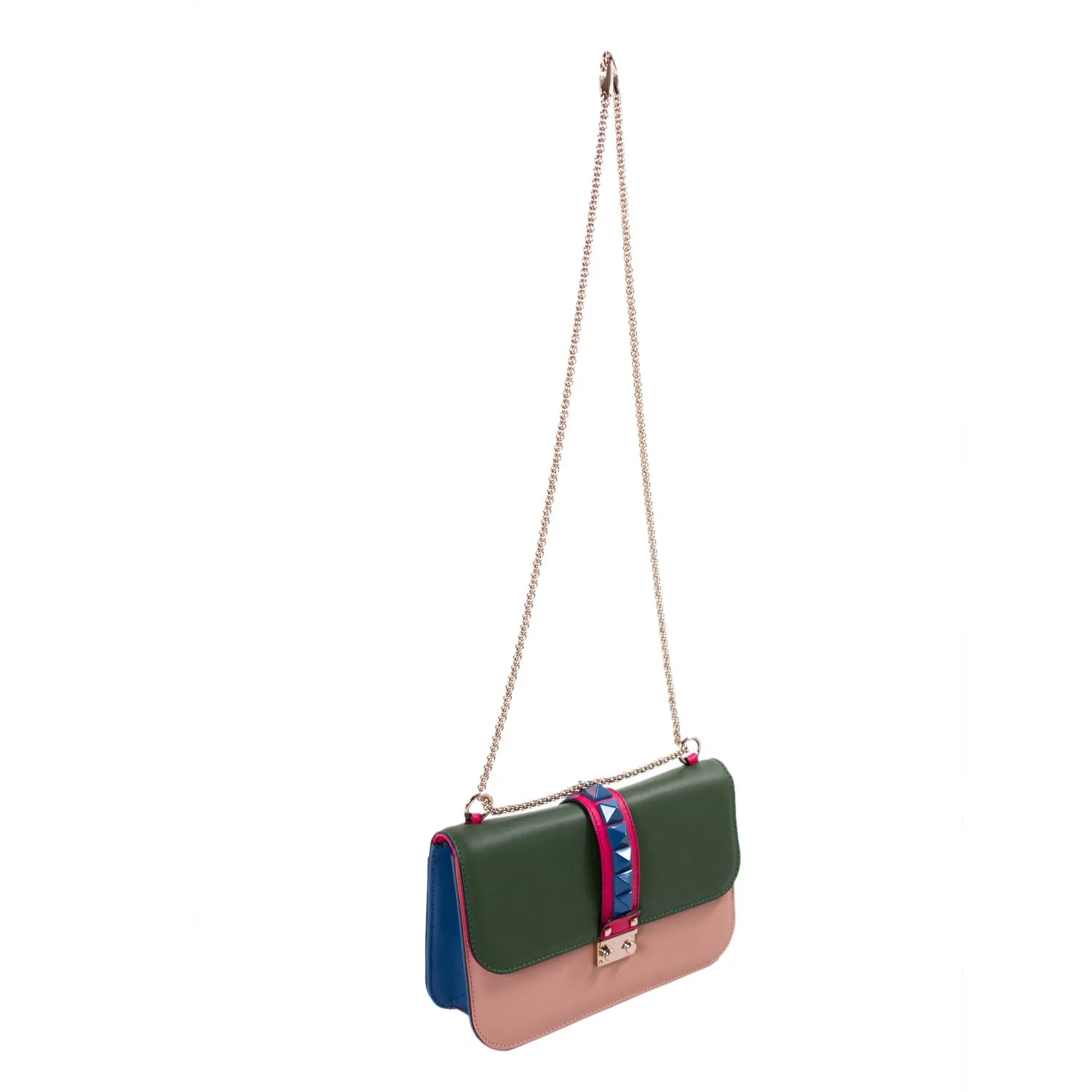 Valentino Rockstud Glam Lock Flap Bag