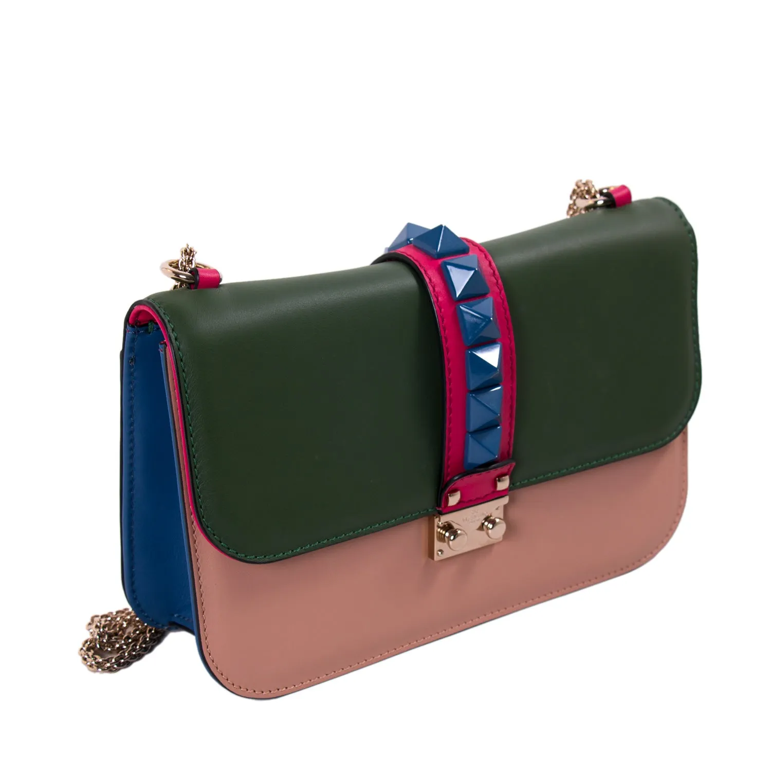 Valentino Rockstud Glam Lock Flap Bag