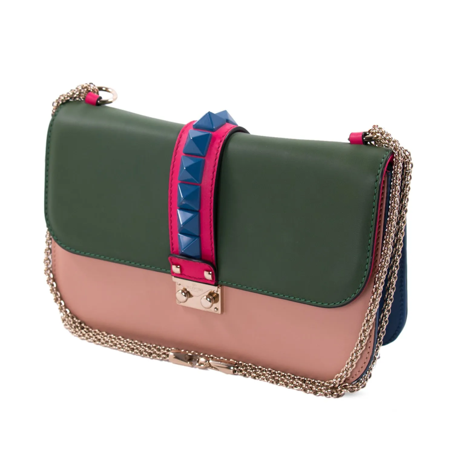 Valentino Rockstud Glam Lock Flap Bag