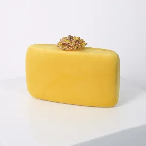 Velvet Clutch Bag for Women Luxury Designer Purse