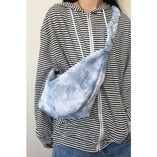 Vibrant Tie-Dye Canvas Sling Bag