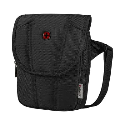 Wenger, BC High Flapover, Flapover Crossbody Bag, Black Swiss Designed