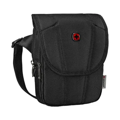 Wenger, BC High Flapover, Flapover Crossbody Bag, Black Swiss Designed