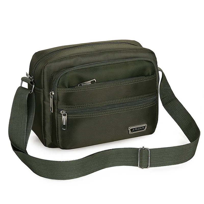 Wholesale New men's bag with large capacity single shoulder crossbody bag, casual multi-layer single backpack, business men's bag