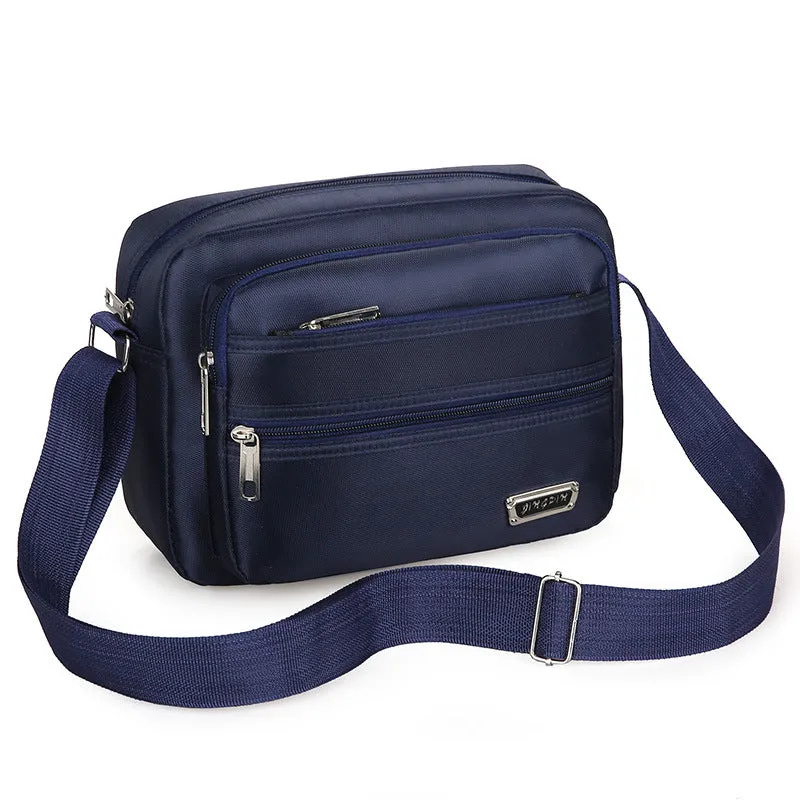 Wholesale New men's bag with large capacity single shoulder crossbody bag, casual multi-layer single backpack, business men's bag