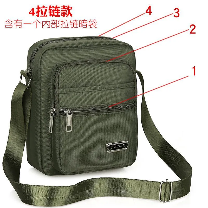 Wholesale New men's bag with large capacity single shoulder crossbody bag, casual multi-layer single backpack, business men's bag