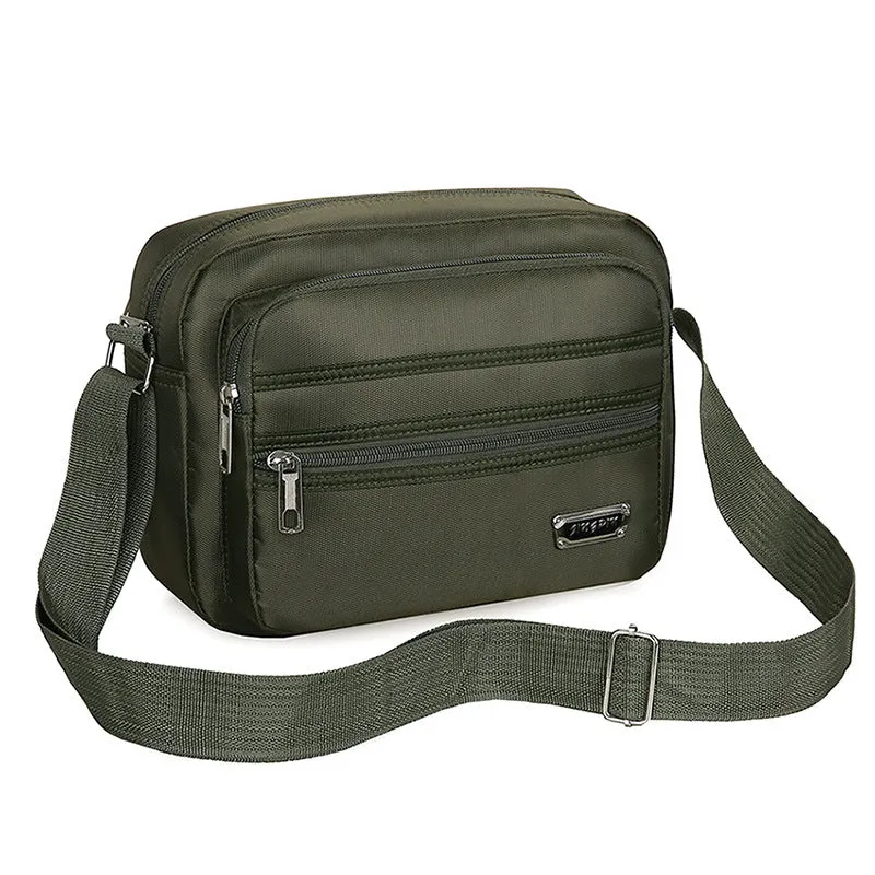 Wholesale New men's bag with large capacity single shoulder crossbody bag, casual multi-layer single backpack, business men's bag