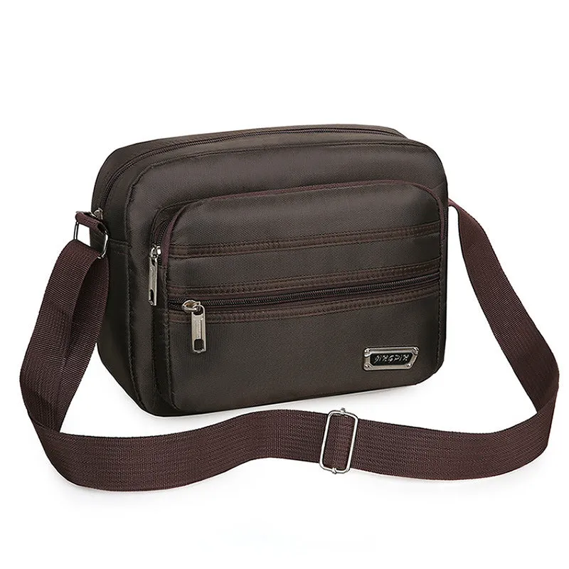 Wholesale New men's bag with large capacity single shoulder crossbody bag, casual multi-layer single backpack, business men's bag