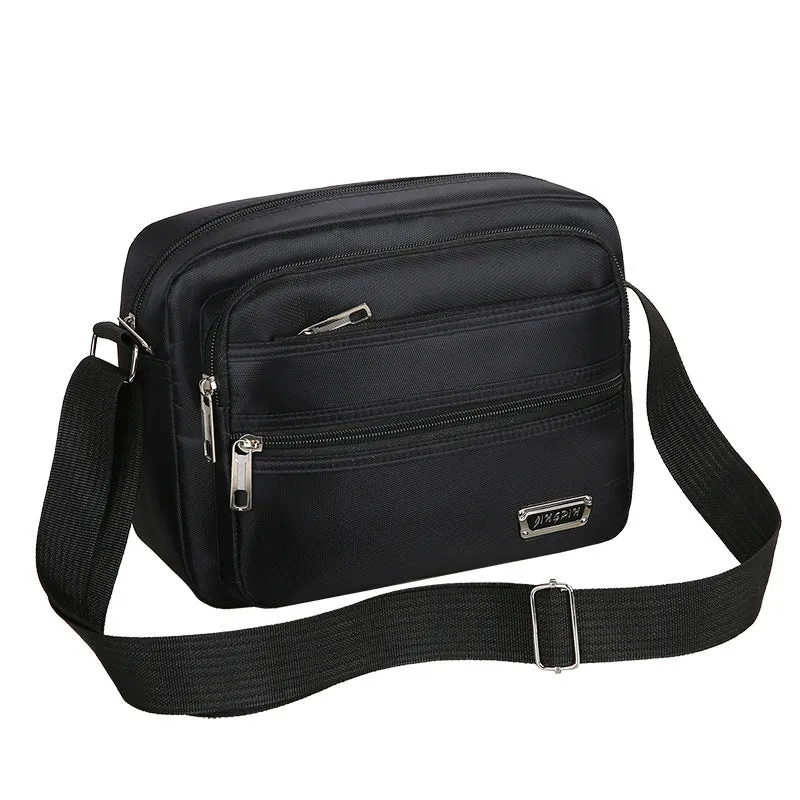 Wholesale New men's bag with large capacity single shoulder crossbody bag, casual multi-layer single backpack, business men's bag