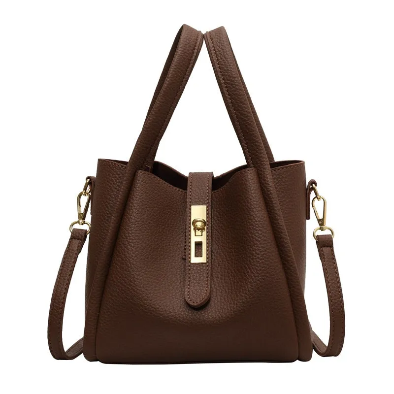 Wholesale Vegetable Basket Handbag Women's Autumn and Winter Vintage Fashion Bucket Bag High-end Niche Messenger Bag