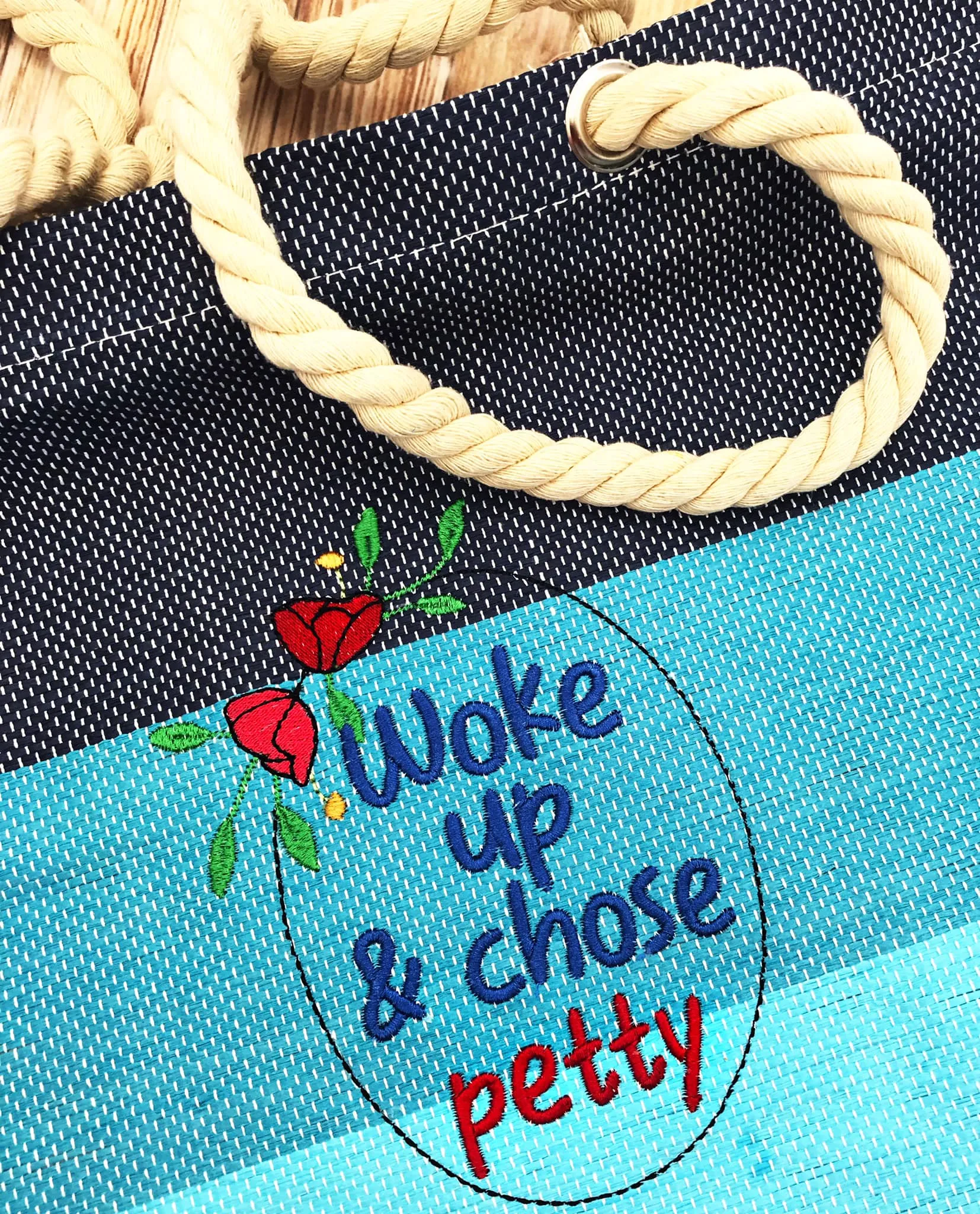 Woke up & Chose Petty embroidery design (4 sizes included) machine embroidery design DIGITAL DOWNLOAD