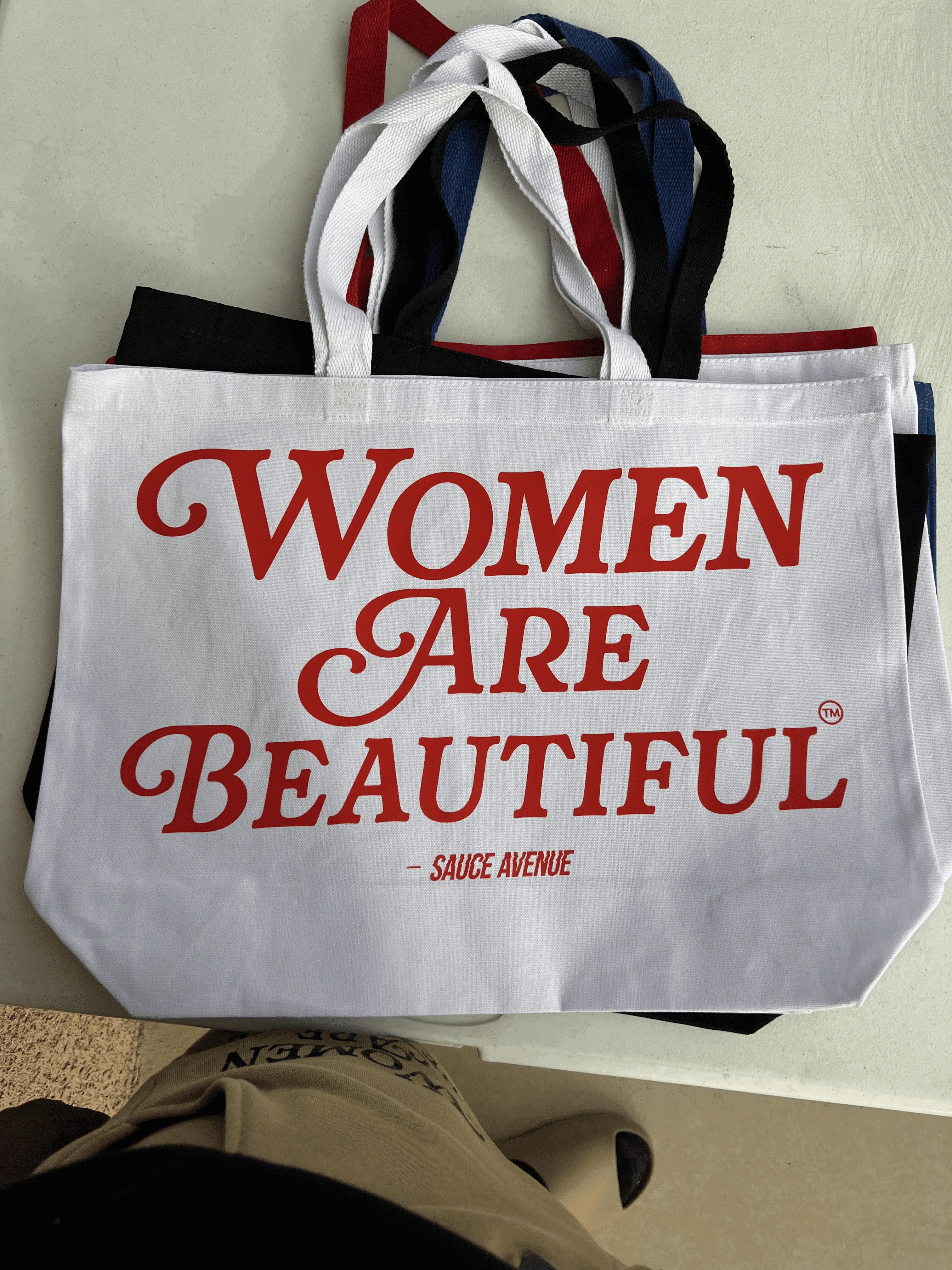 Women Are Beautiful | White Jumbo Tote
