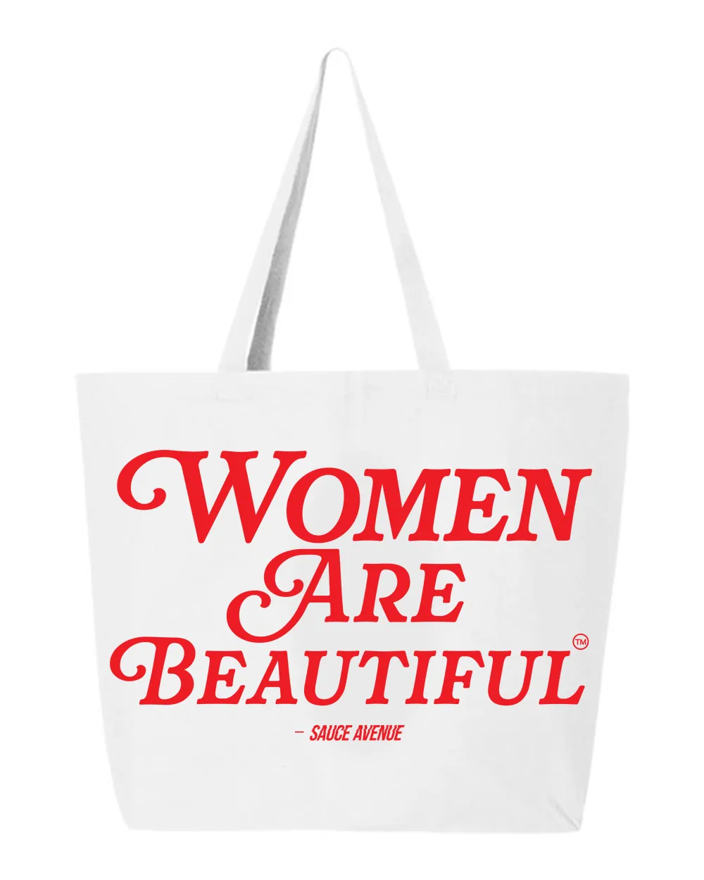 Women Are Beautiful | White Jumbo Tote