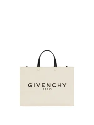 Women's G-Tote Medium Canvas Tote Bag in Beige | Size UNI | BB50N2B1DR