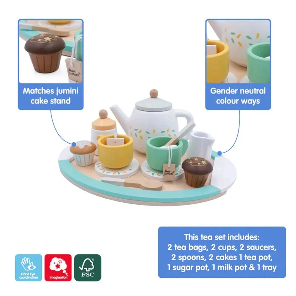 Wooden Afternoon Tea Set