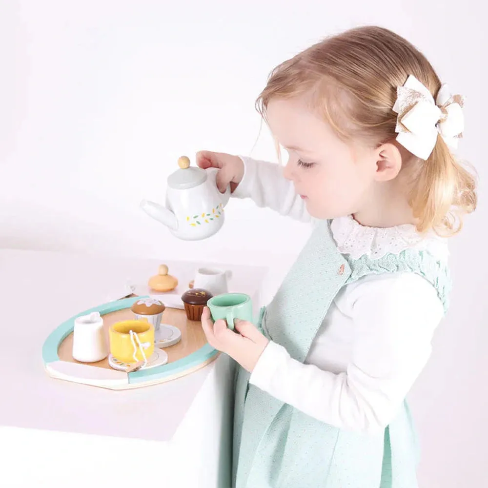 Wooden Afternoon Tea Set
